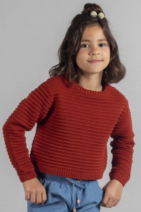 casaco infantil feminino tricô canelado bugbee