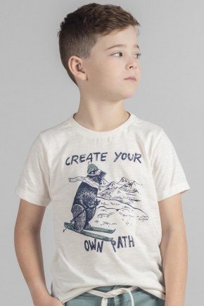 Camiseta Infantil Masculina em Meia Malha Ski 7142 01