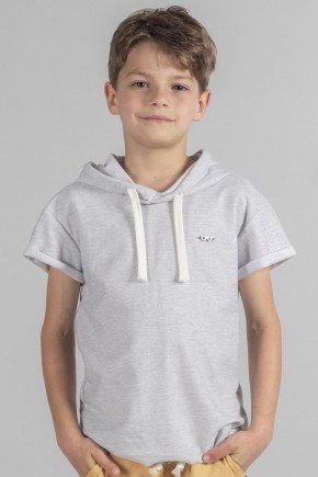 Camiseta Infantil Masculina em Meia Malha com Capuz 7219 01