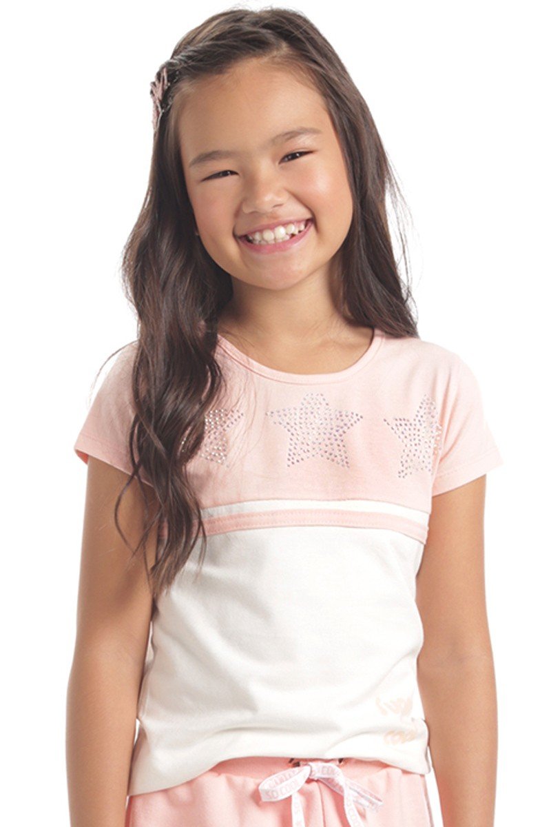 Blusa Infantil Feminina em Cotton