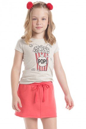 Saia Infantil em Moletom saia infantil moletom bugbee