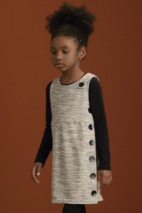 vestido feminino menina moletom manga longa 8145