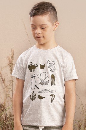 camiseta moda infantil masculina menino estampada 9640