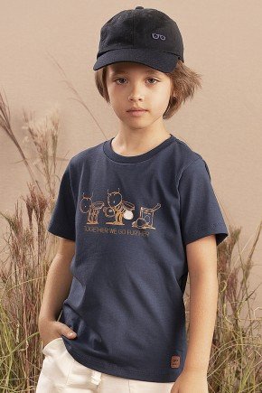 camiseta moda infantil masculina menino estampada 9647