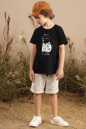 conjunto moda infantil masculino menino estampada moletom 9664cj