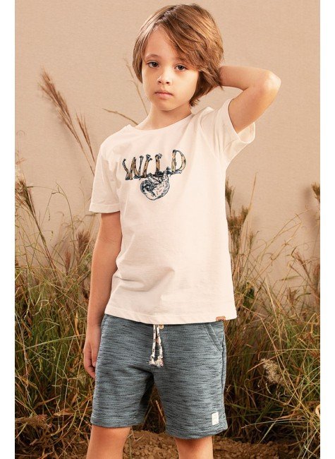 conjunto moda infantil masculino menino estampada moletom 9672cj