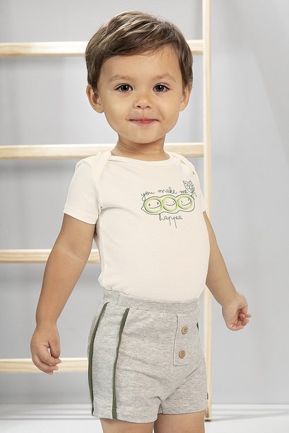 conjunto moda bebe masculino menino moletom estampado manga curta 9731cj
