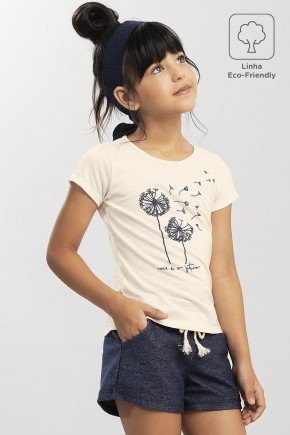 Conjunto Infantil Menina em Malha Eco e Moletom Eco conjunto moda infantil feminino menina estampada moletom ecologico 9860cj prancheta 1