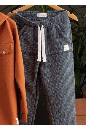 calca moda infantil masculina menino moletom cordao bolso 9122