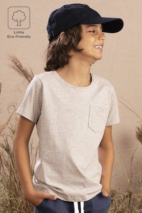 camiseta moda infantil masculina menino listrada bolso marinho 9630