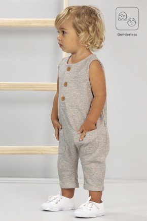 Macacão Bebê Genderless em Molecotton macacao moda bebe masculino menino bolso moletom 9757 prancheta 1
