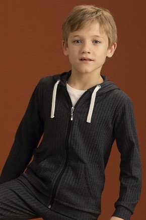jaqueta moda infantil masculina menino bugbee capuz canelada 9157