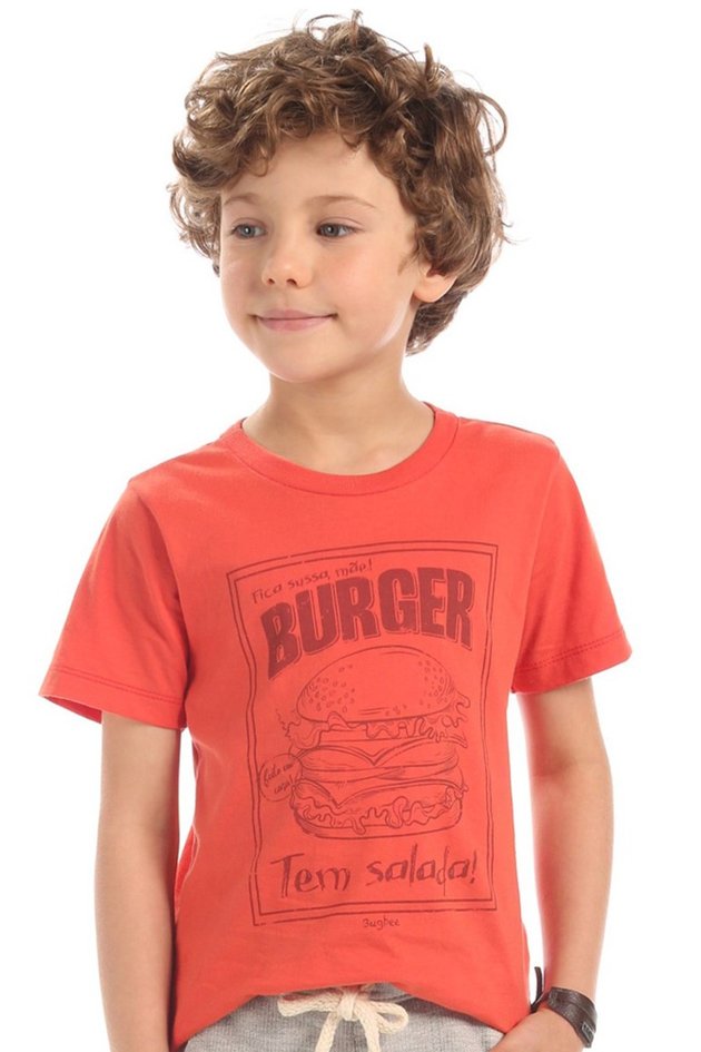 camiseta moda infantil masculina menino bugbee estampada 6710ct
