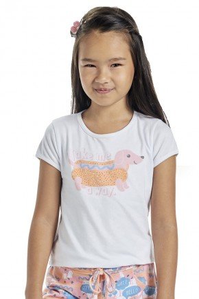 blusa moda infantil feminina menina bugbee estampada 6428bl