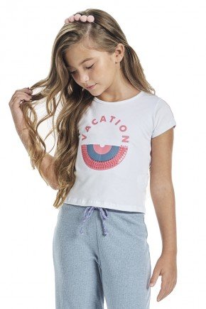 blusa moda infantil feminina menina bugbee estampada 6544bl