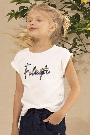 blusa moda infantil feminina menina estampada 7408