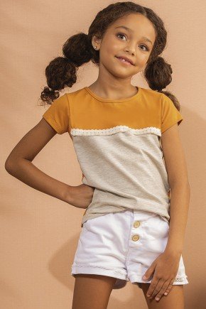 short moda infantil feminino menina bugbee sarja 7431