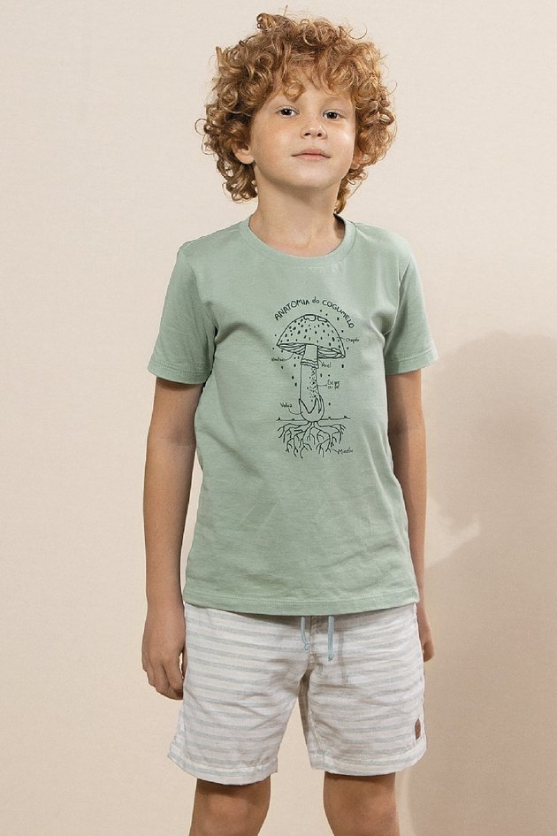 bermuda moda infantil masculina menino listrado verde bolsos bugbee 10677 detalhe 01
