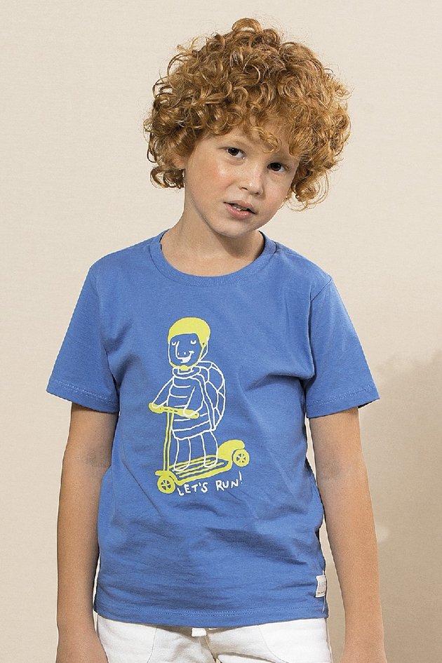camiseta moda infantil masculina menino estampada algodao azul bugbee 10602 01