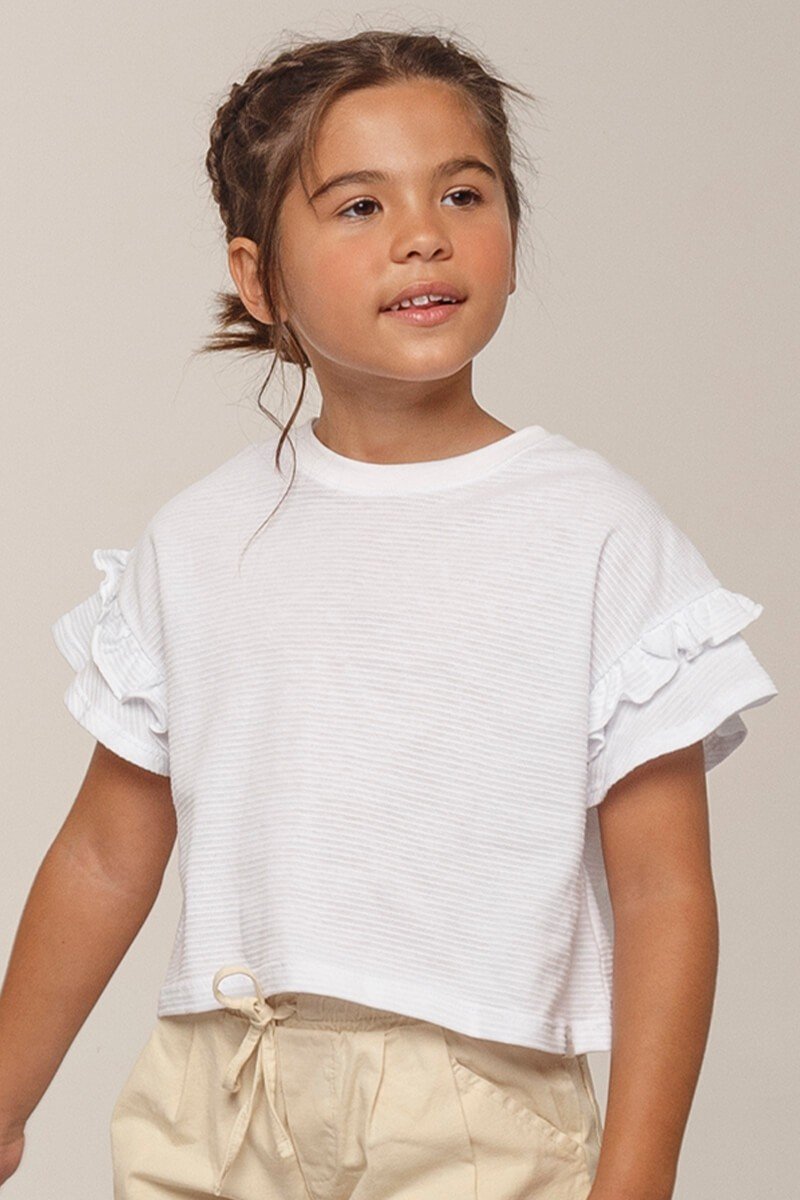 Blusa store infantil verão