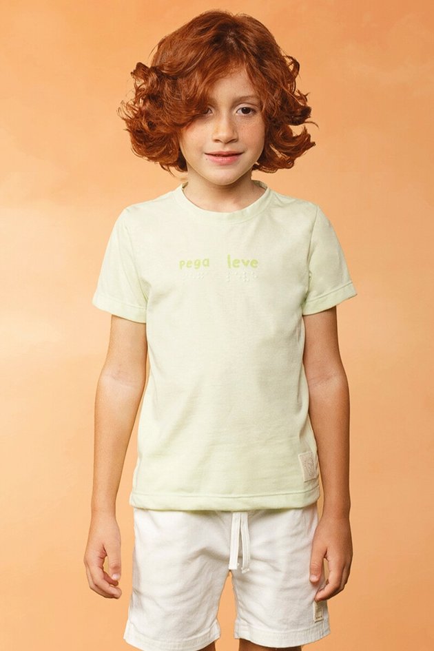 11872 camiseta moda infantil menino bugbee verao verde estampa frase frente
