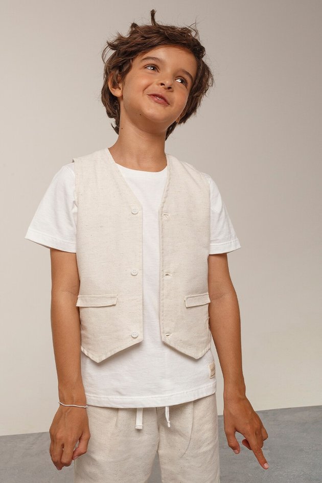 Calção colete infantil, conjunto de roupas de fotografia para