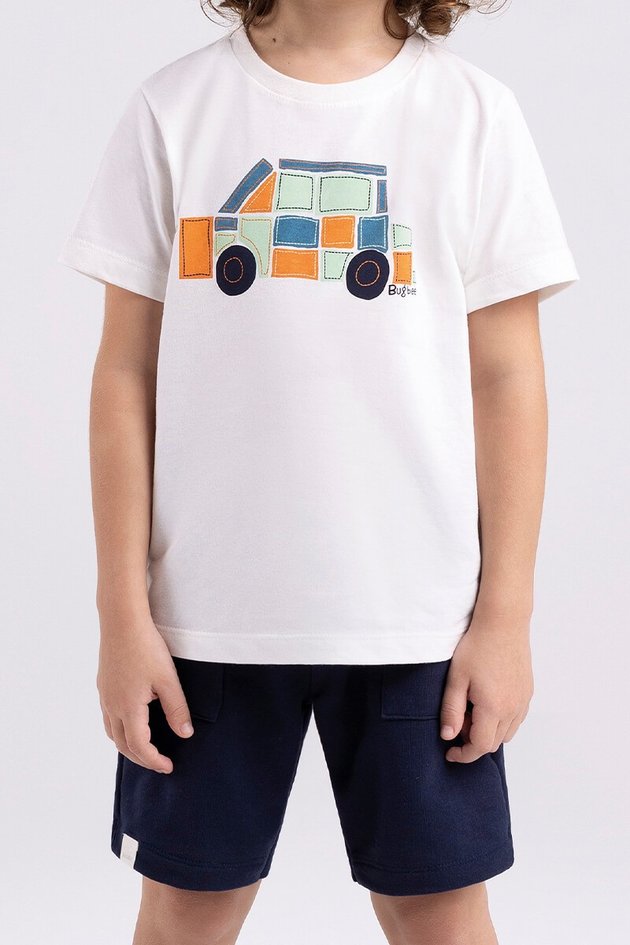 13770cj conjunto camiseta bermuda moda infantil menino new off zoom